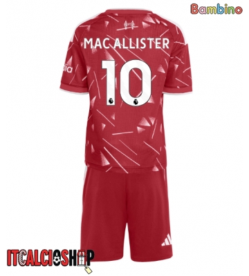Liverpool Alexis Mac Allister #10 Prima Maglia Bambino 2026-27 Manica Corta (+ Pantaloni corti)